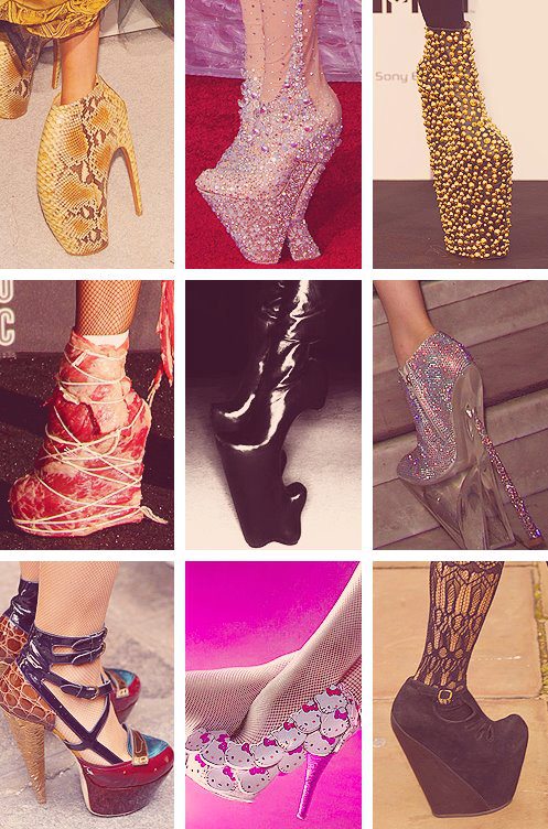 обувки модерни високи токчета Лейди Гага