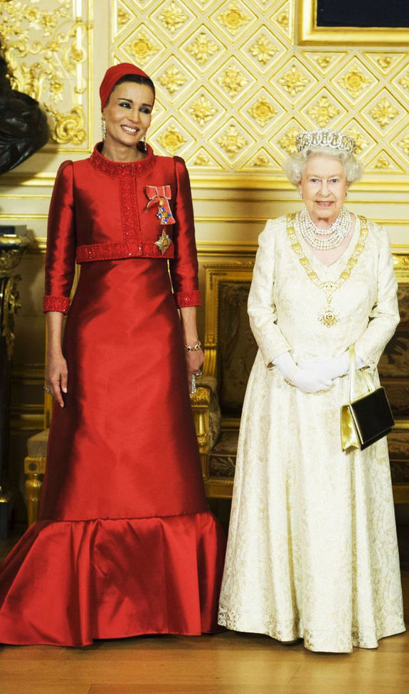 с Кралицата на Великобритания