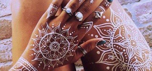 Идеи за Татуировки на Ръцете с Бяла Къна