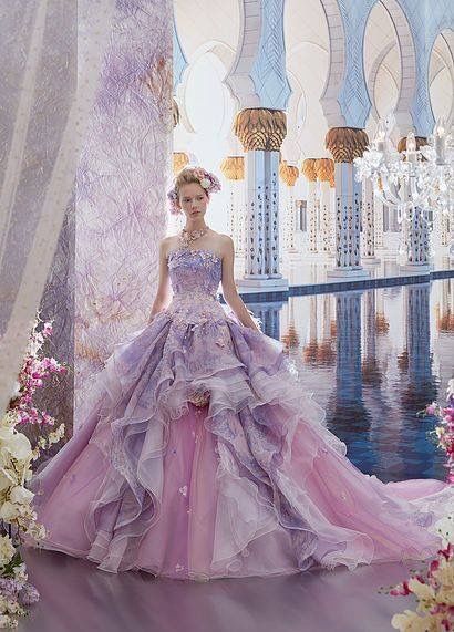 розова дълга бална рокля за принцеса